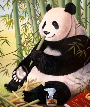 Panda med CO2 aftryk